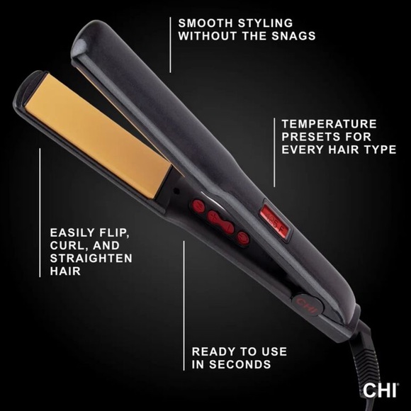 CHI PRO G2 Digital Titanium Infused Ceramic 1" Straightening Hairstyling Iron - Picture 3 of 10